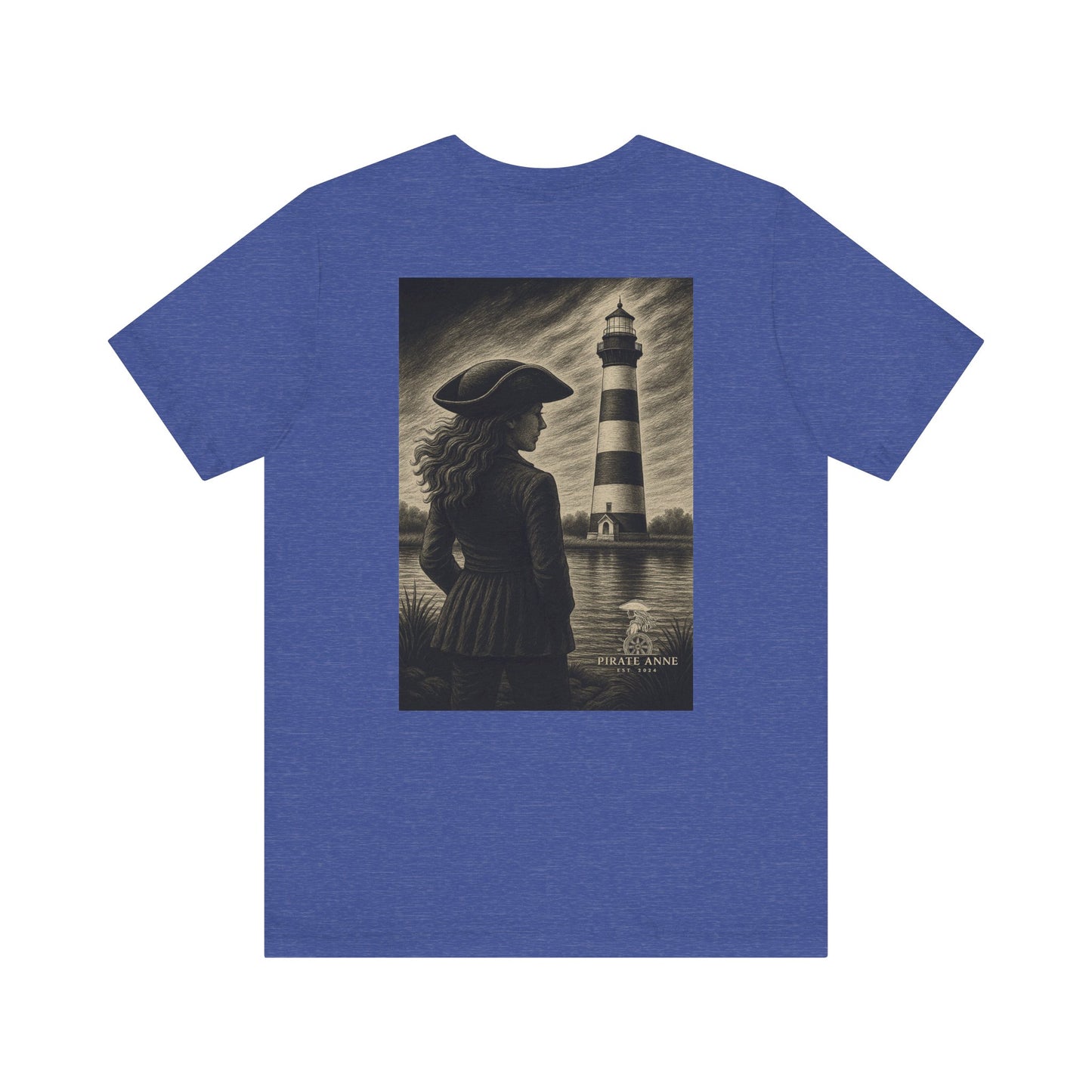 Nautical-Inspired Unisex Tee, Lighthouse Graphic T-Shirt, Casual Summer Wear, Gift for Beach Lovers, Coastal Vibe Shirt