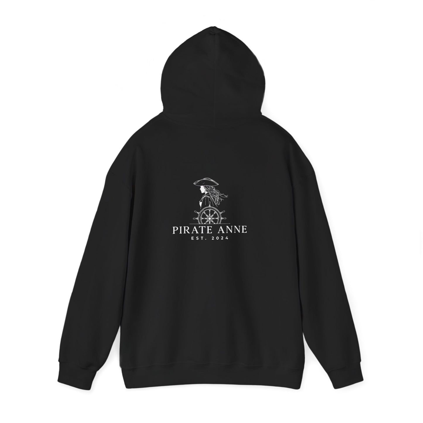 Pirate Anne Hooded Sweatshirt, Unisex Sweatshirt, Cozy Hoodie, Nautical Apparel, Pirate Themed Gift, Unique Maritime Hoodie
