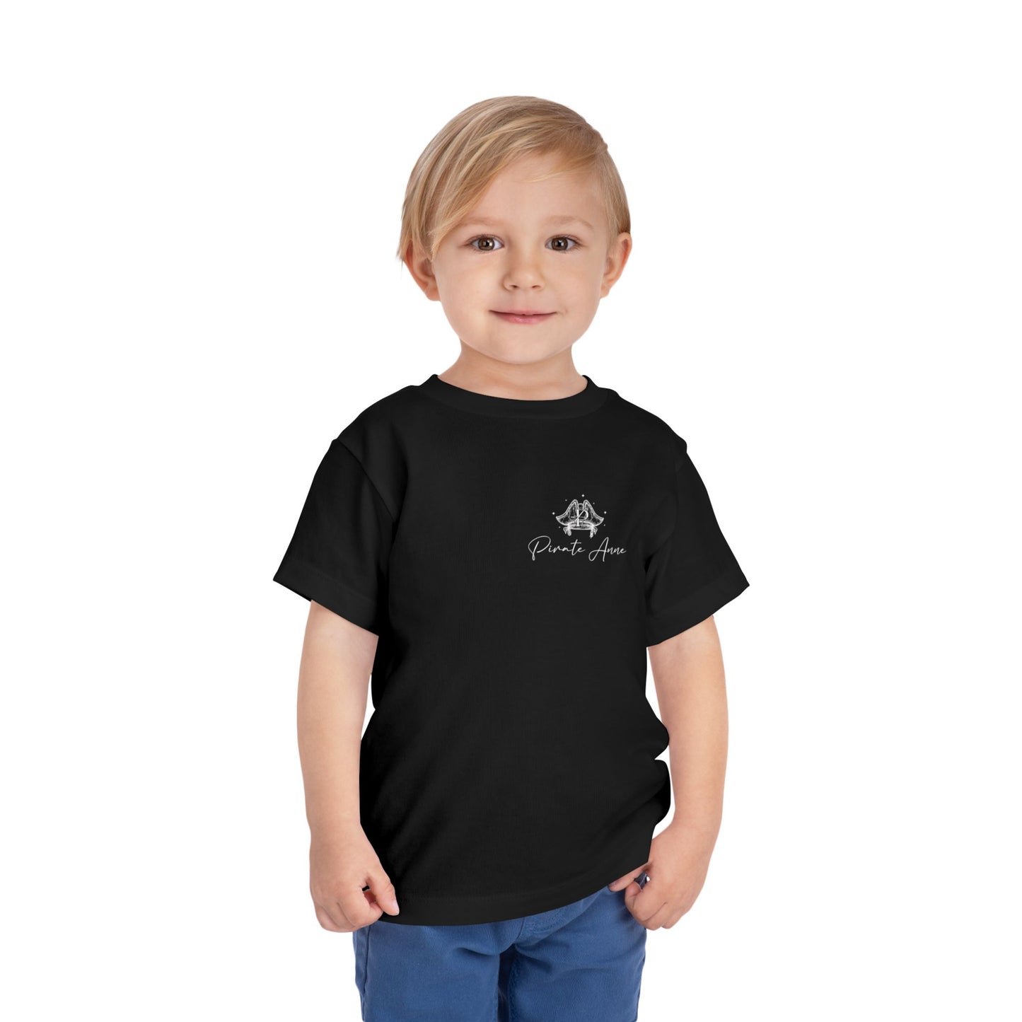Pirate Anne Toddler Tee - Cute Pirate Design, Kid's Pirate T-Shirt, Toddler Apparel, Birthday Gift, Adventure Clothing