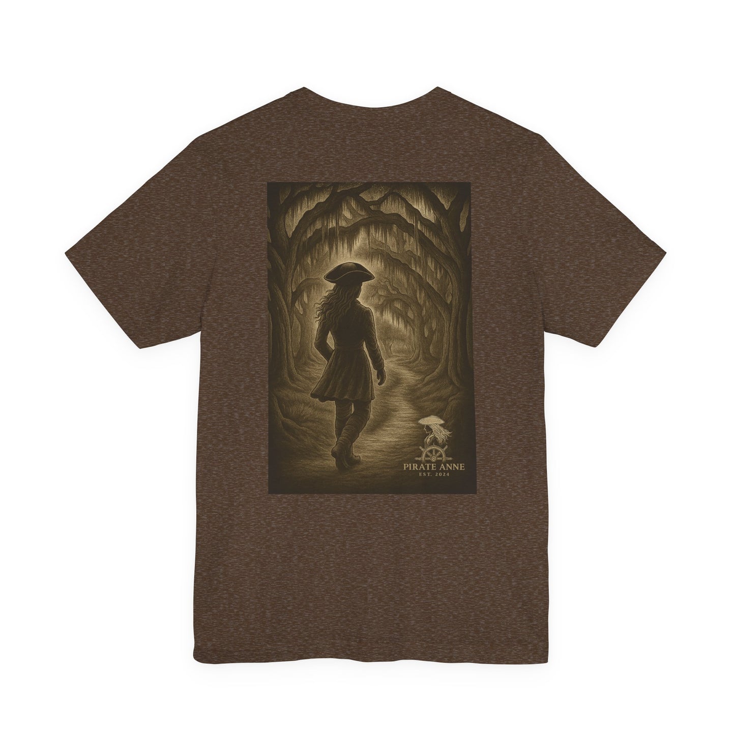 Unisex Nature-Inspired Graphic Tee, Adventure Shirt, Casual Wear, Gift for Nature Lovers, Exploration Apparel (Stroll through the Moss)