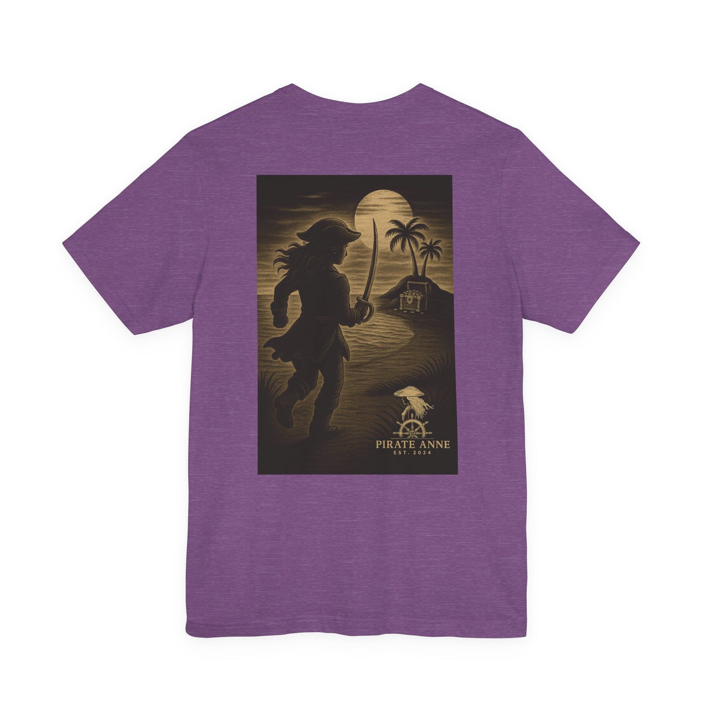 Pirate Adventure Unisex Tee - Perfect for Casual Gatherings, Beach Trips, Summer Parties, Gift for Pirates Theme Lovers (Ahoy Treasure Island)
