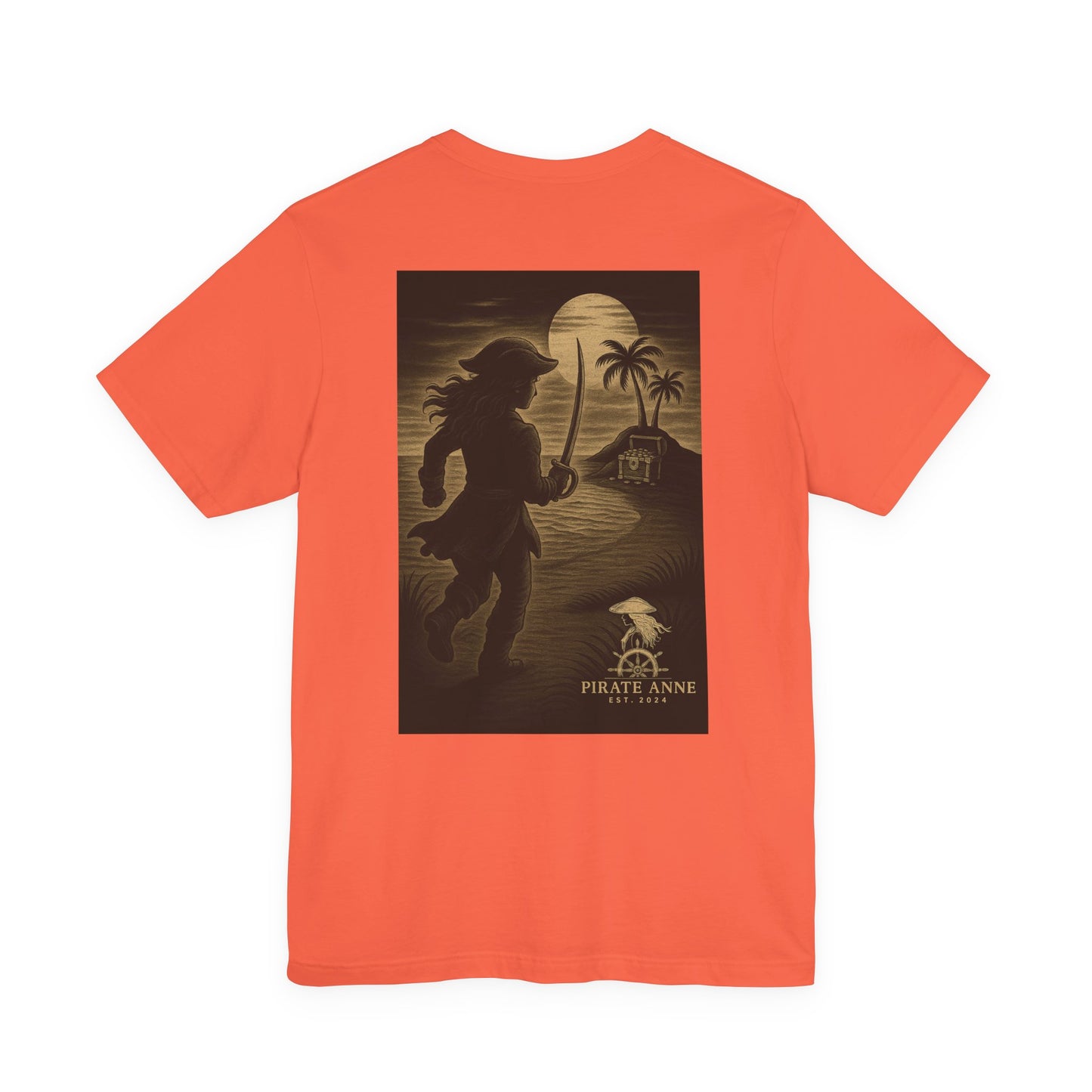 Pirate Adventure Unisex Tee - Perfect for Casual Gatherings, Beach Trips, Summer Parties, Gift for Pirates Theme Lovers (Ahoy Treasure Island)