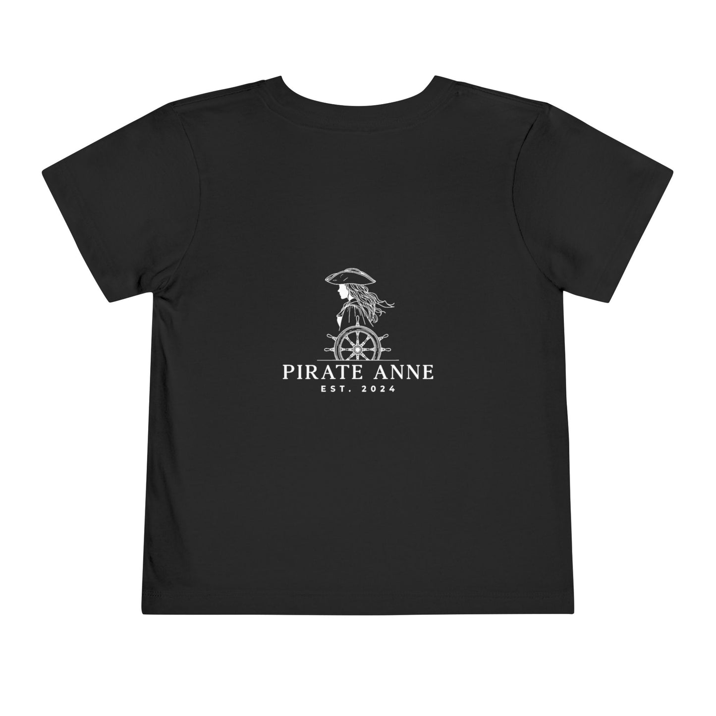 Pirate Anne Toddler Tee - Cute Pirate Design, Kid's Pirate T-Shirt, Toddler Apparel, Birthday Gift, Adventure Clothing