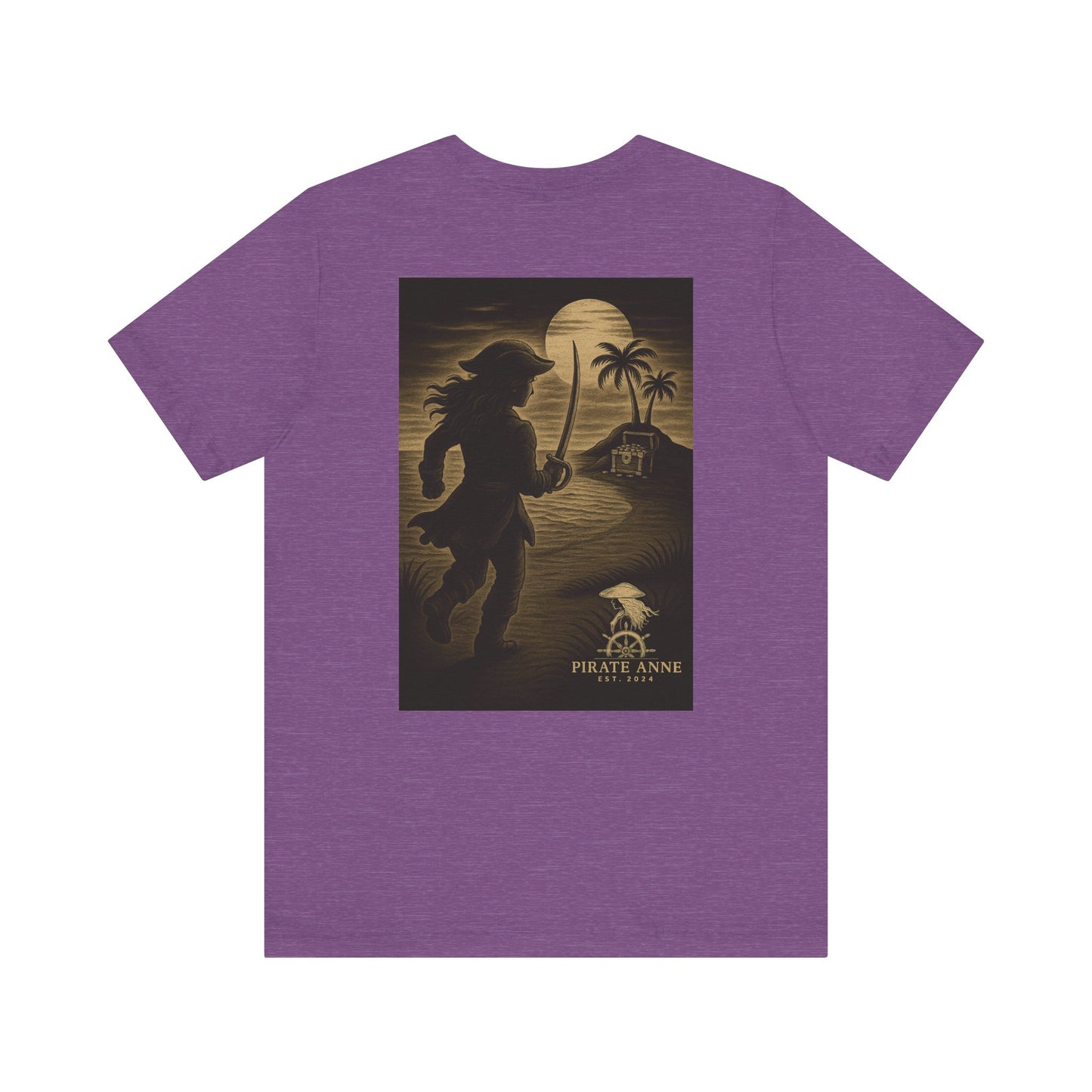 Pirate Adventure Unisex Tee - Perfect for Casual Gatherings, Beach Trips, Summer Parties, Gift for Pirates Theme Lovers (Ahoy Treasure Island)