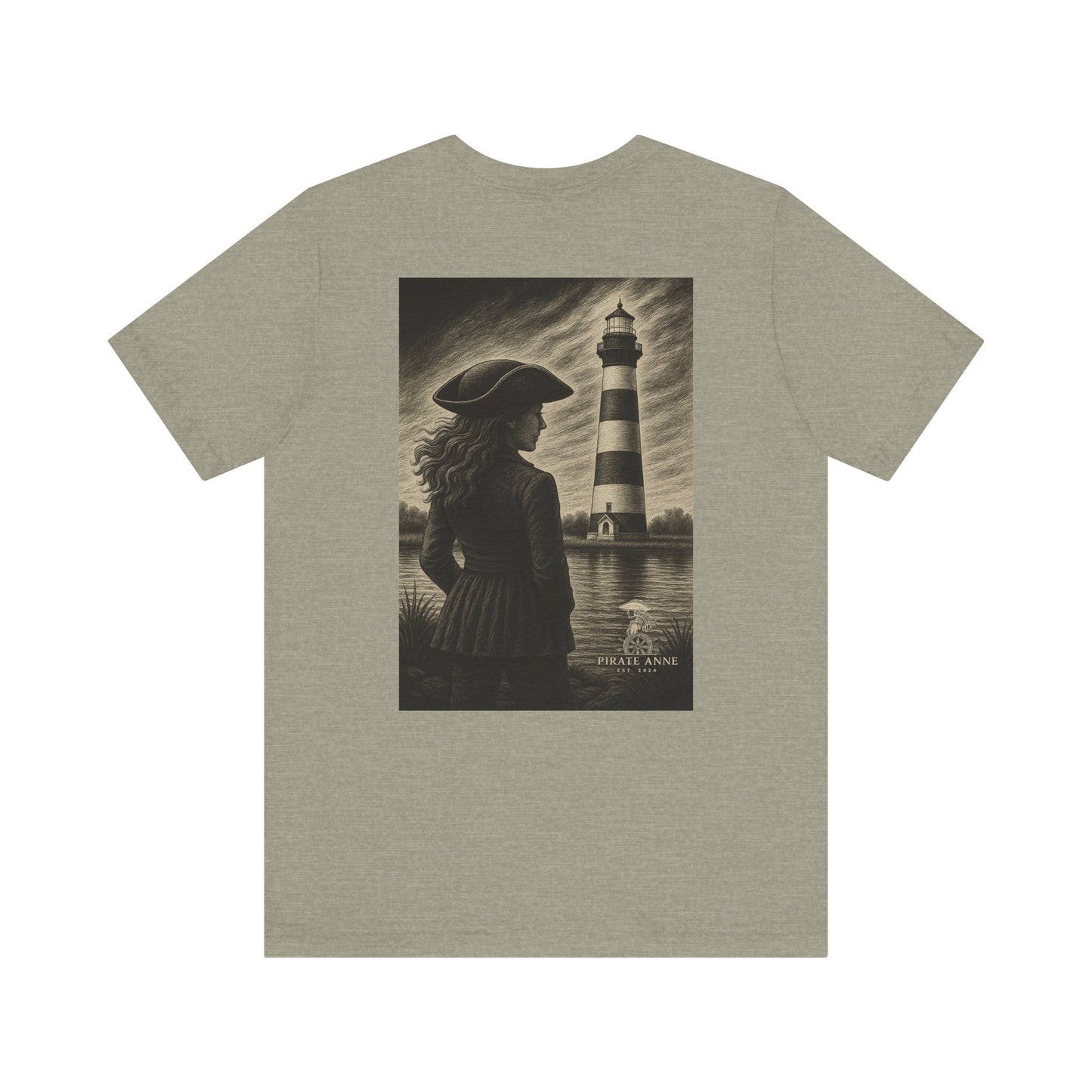 Nautical-Inspired Unisex Tee, Lighthouse Graphic T-Shirt, Casual Summer Wear, Gift for Beach Lovers, Coastal Vibe Shirt