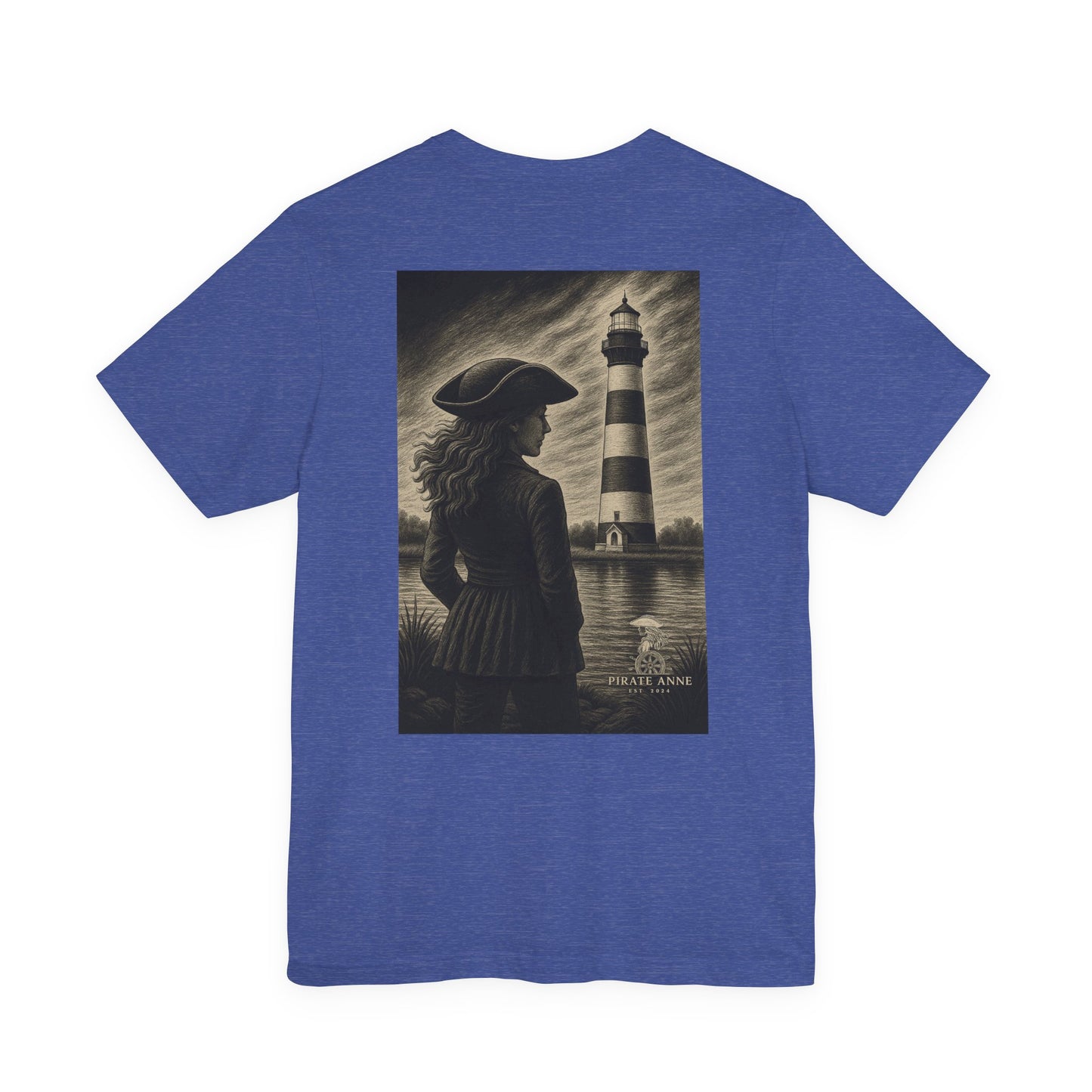 Nautical-Inspired Unisex Tee, Lighthouse Graphic T-Shirt, Casual Summer Wear, Gift for Beach Lovers, Coastal Vibe Shirt