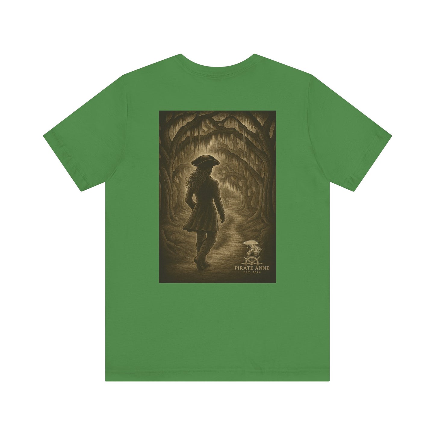 Unisex Nature-Inspired Graphic Tee, Adventure Shirt, Casual Wear, Gift for Nature Lovers, Exploration Apparel (Stroll through the Moss)