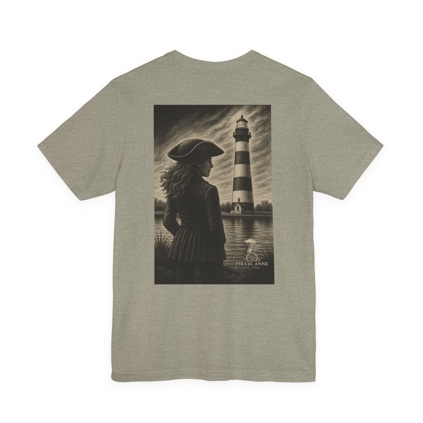Nautical-Inspired Unisex Tee, Lighthouse Graphic T-Shirt, Casual Summer Wear, Gift for Beach Lovers, Coastal Vibe Shirt