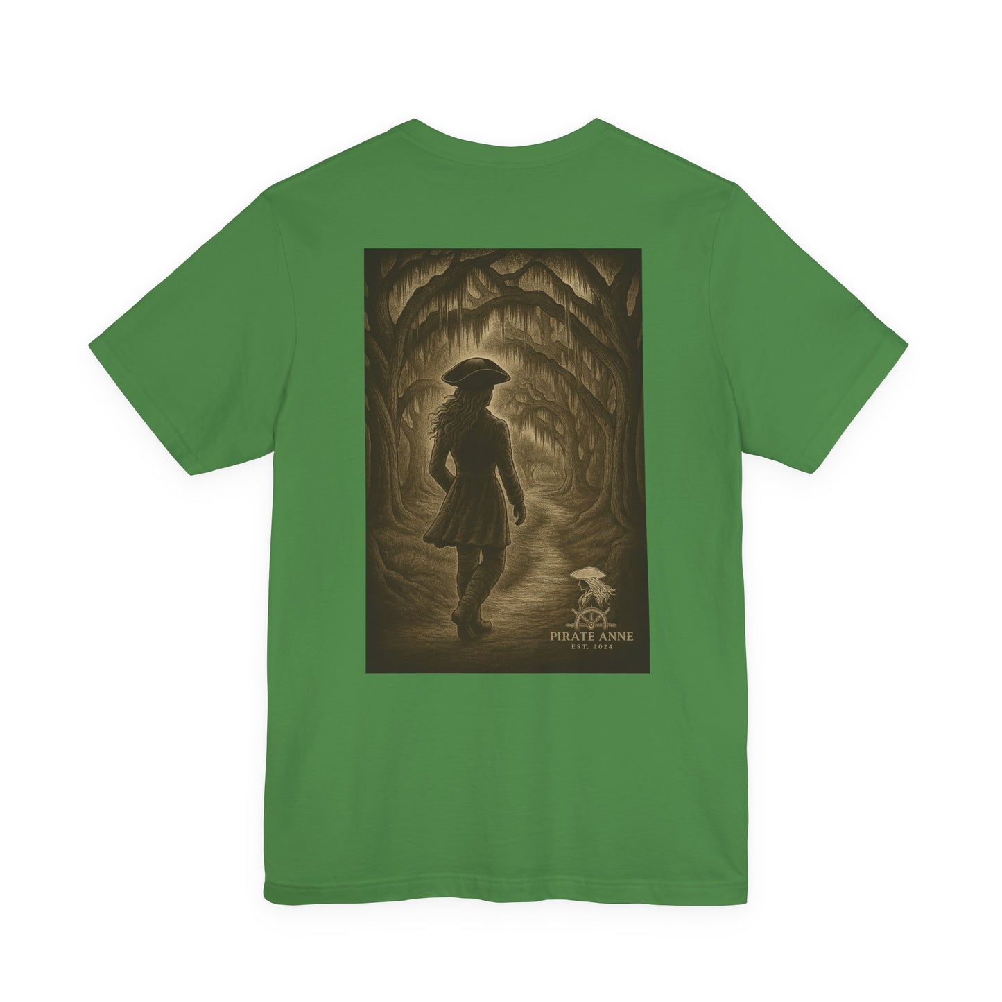 Unisex Nature-Inspired Graphic Tee, Adventure Shirt, Casual Wear, Gift for Nature Lovers, Exploration Apparel (Stroll through the Moss)