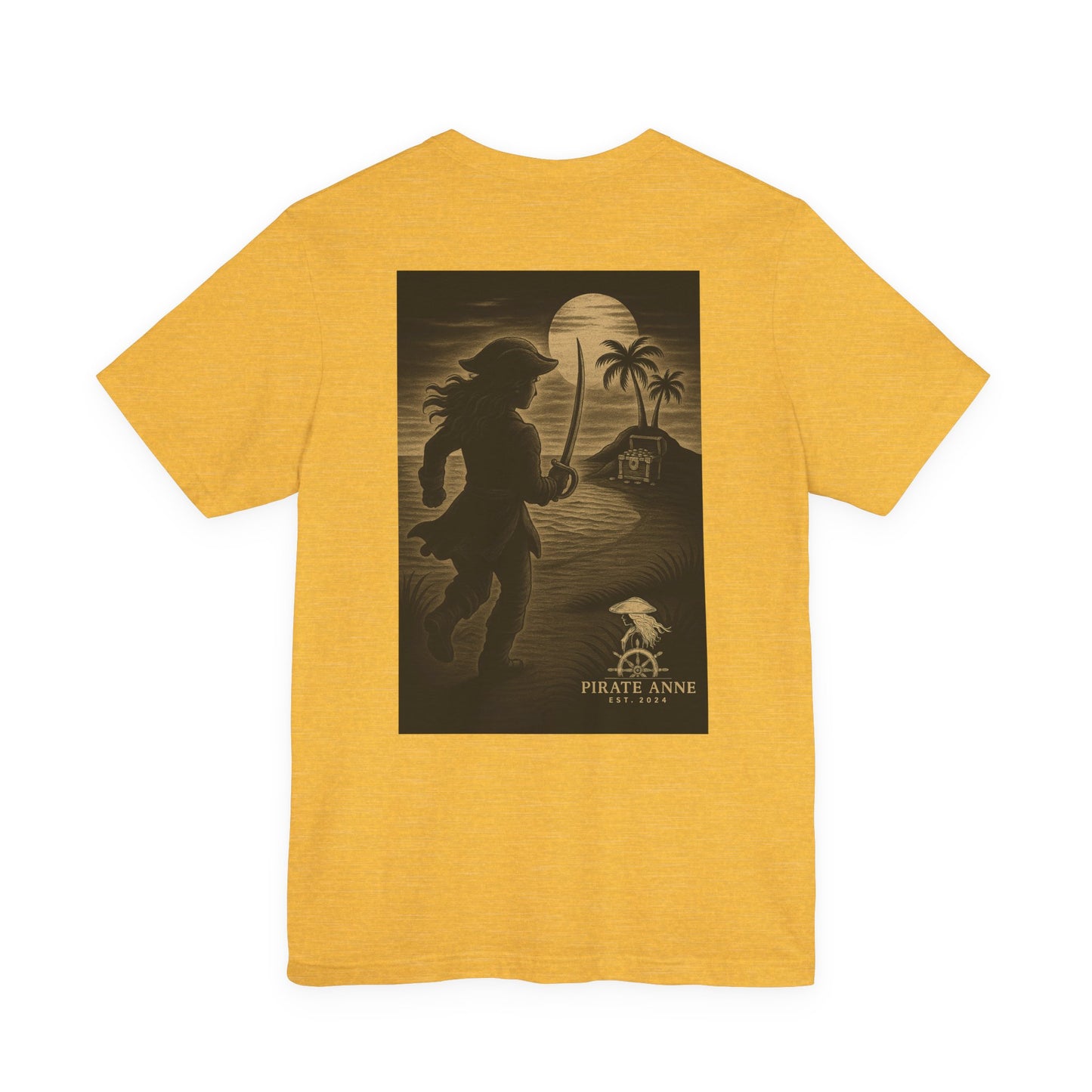 Pirate Adventure Unisex Tee - Perfect for Casual Gatherings, Beach Trips, Summer Parties, Gift for Pirates Theme Lovers (Ahoy Treasure Island)