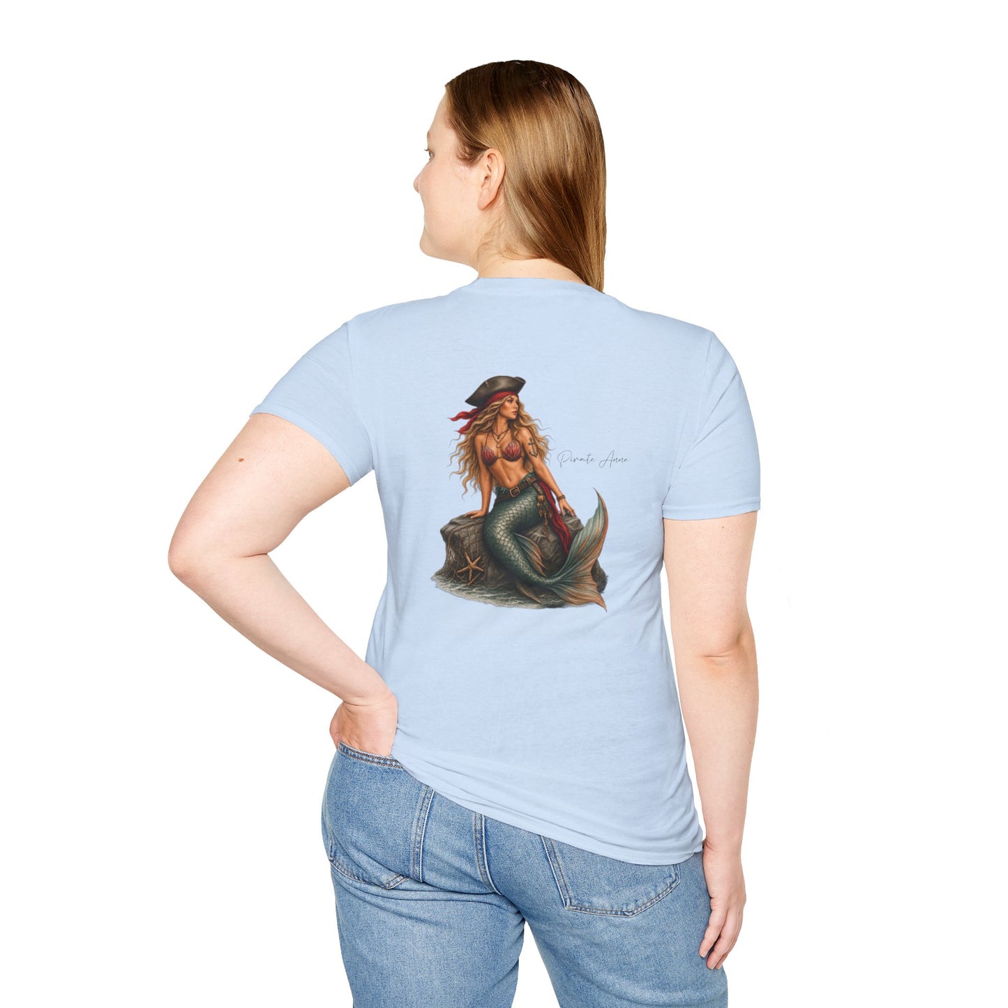 Pirate Anne Mermaid Pirate T-Shirt – Coastal Graphic Tee