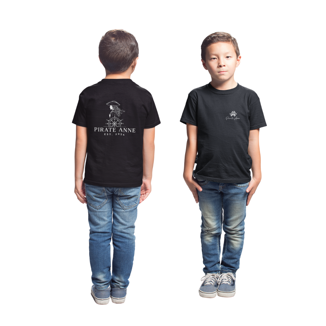 Pirate Anne Toddler Tee - Cute Pirate Design, Kid's Pirate T-Shirt, Toddler Apparel, Birthday Gift, Adventure Clothing