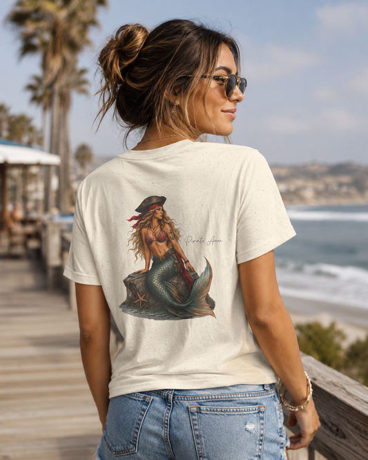 Pirate Anne Mermaid Pirate T-Shirt – Coastal Graphic Tee