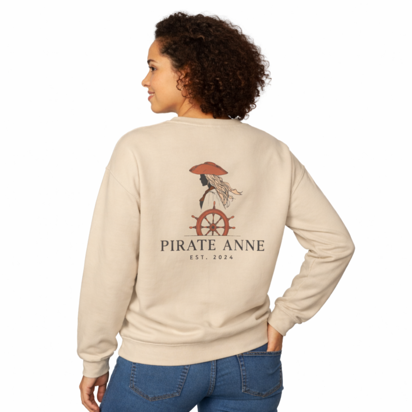 Vintage Nautical Pirate Anne Crewneck Sweatshirt