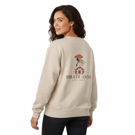 Vintage Nautical Pirate Anne Crewneck Sweatshirt