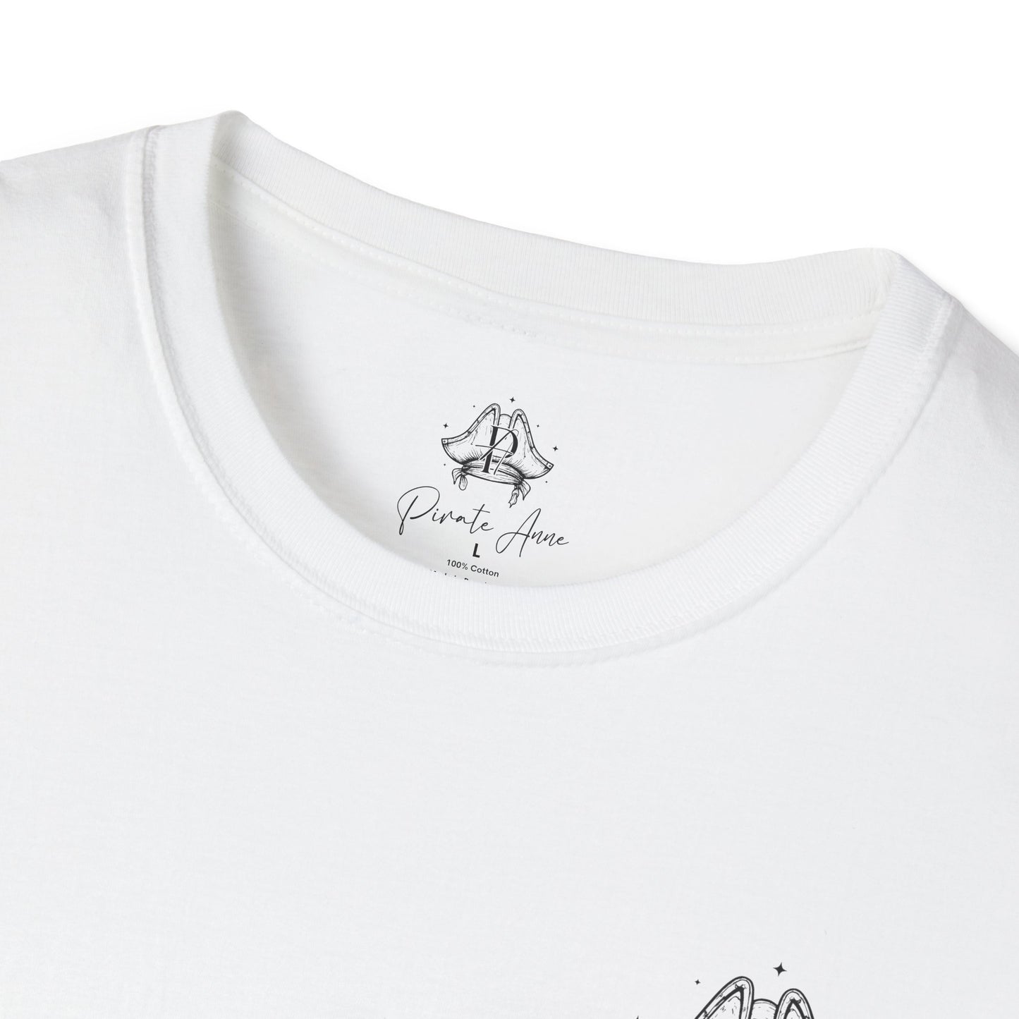 Pirate Anne USA T-Shirt – Front Logo & Patriotic Back Graphic