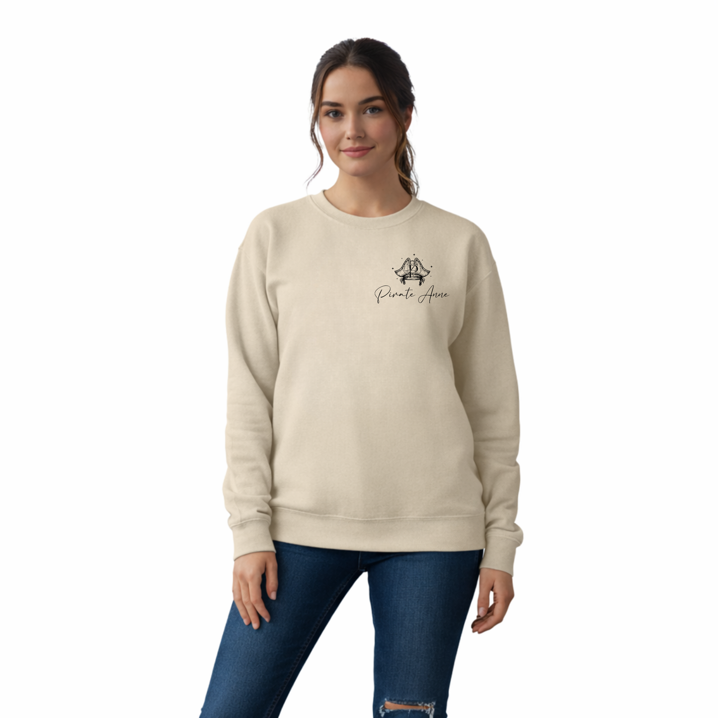 Vintage Nautical Pirate Anne Crewneck Sweatshirt