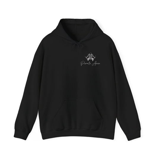 Pirate Anne Hooded Sweatshirt, Unisex Sweatshirt, Cozy Hoodie, Nautical Apparel, Pirate Themed Gift, Unique Maritime Hoodie