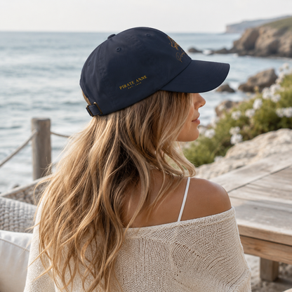 Pirate Anne Signature Embroidered Dad Cap – Front & Side Logo