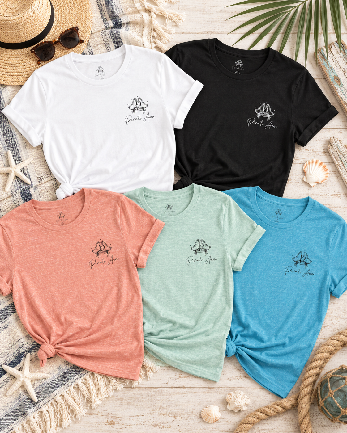 You Have Purpose Here Pirate Anne T-Shirt | Suicide Prevention Awareness Tee | Coastal Nautical Women’s Shirt | Front & Back Graphic