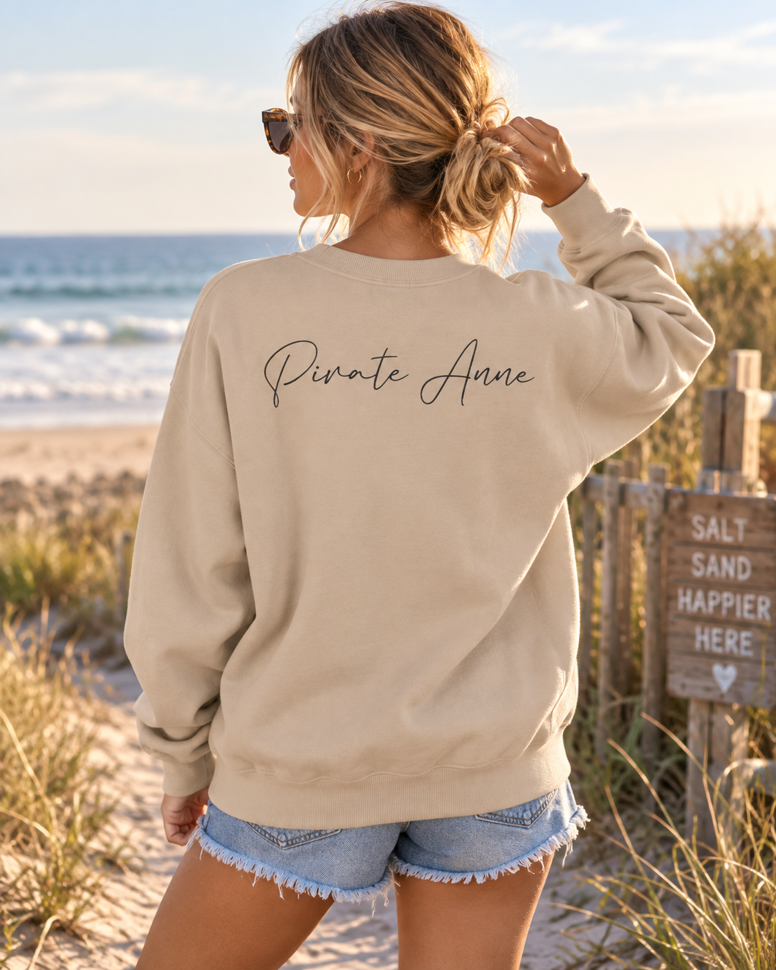 You Have Purpose Here Pirate Anne Sweatshirt | Suicide Prevention Awareness Crewneck | Coastal Nautical Graphic Sweatshirt
