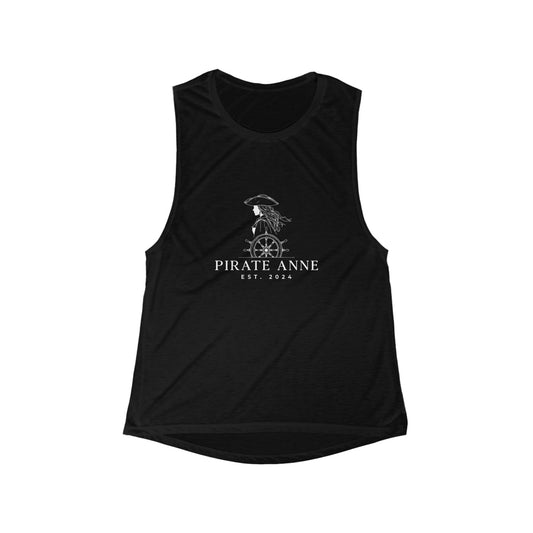 Pirate Anne Women's Flowy Muscle Tank, Summer Top, Casual Wear, Vacation Tank, Nautical Gift, Beach Outfit