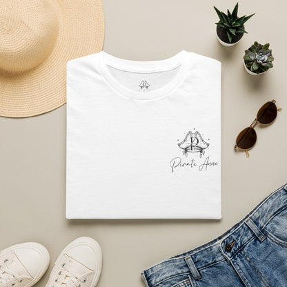 Pirate Anne USA T-Shirt – Front Logo & Patriotic Back Graphic