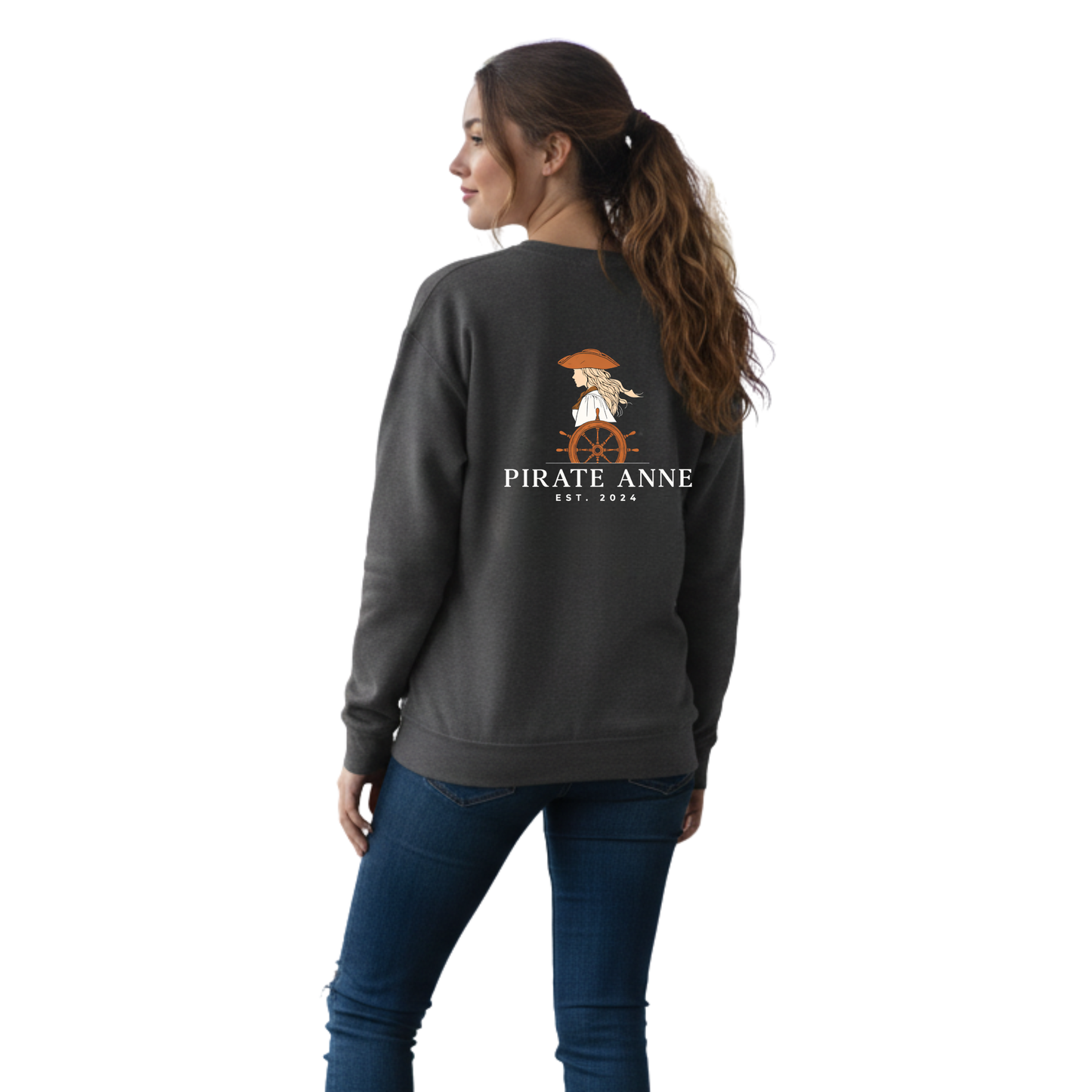 Vintage Nautical Pirate Anne Crewneck Sweatshirt
