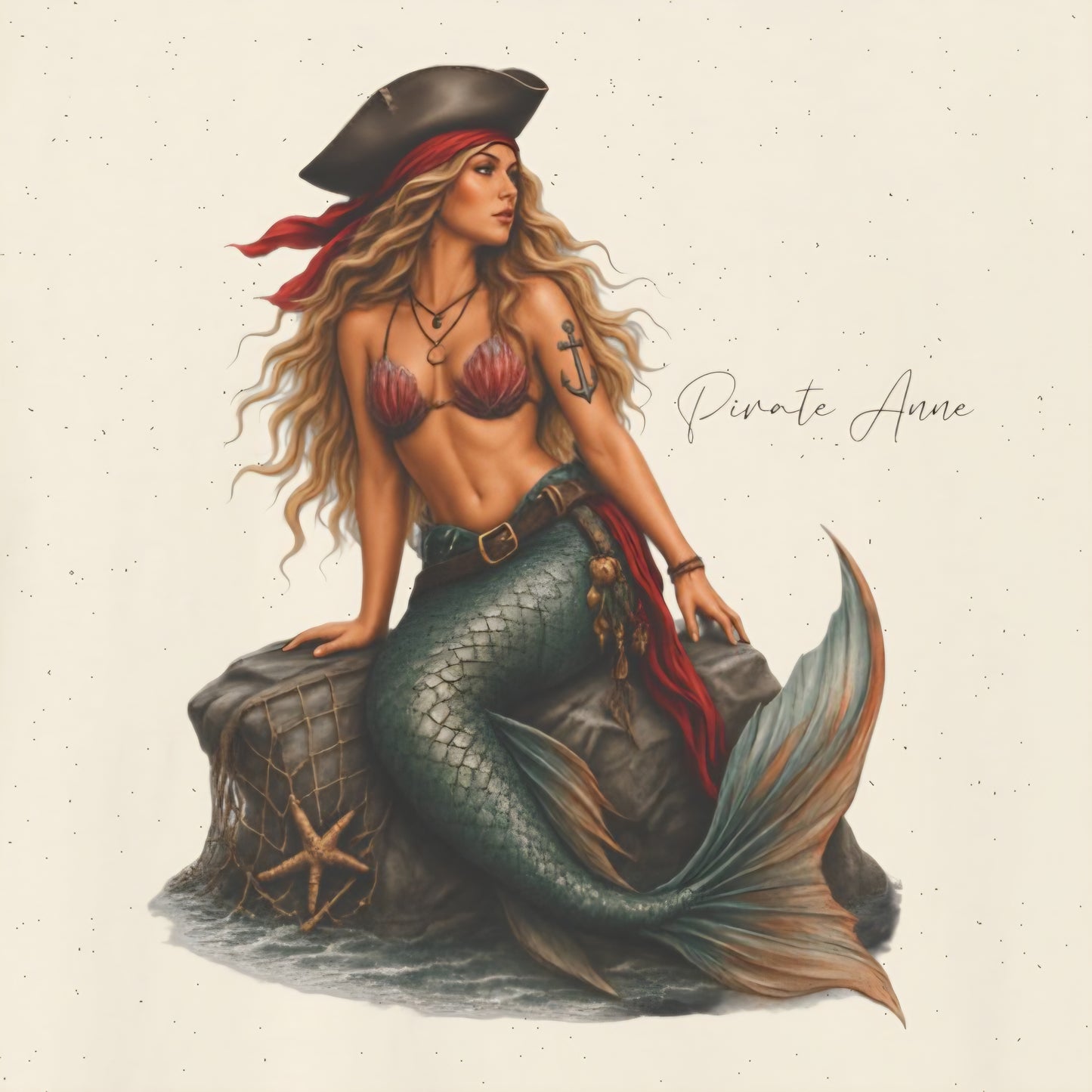 Pirate Anne Mermaid Pirate T-Shirt – Coastal Graphic Tee
