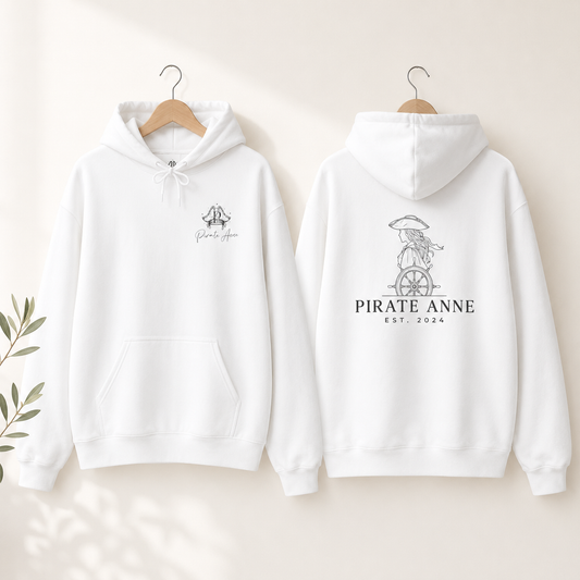 Pirate Anne Signature Logo Hoodie – Front & Back Print
