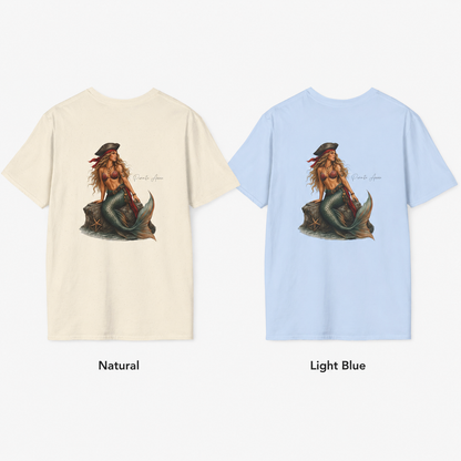 Pirate Anne Mermaid Pirate T-Shirt – Coastal Graphic Tee