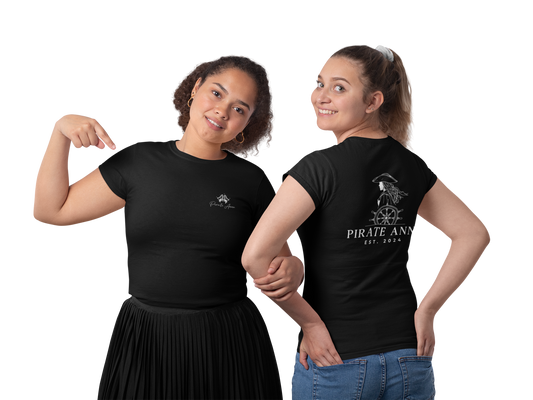 Black Tshirt w/ White Print